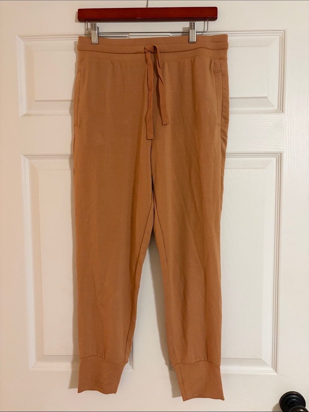 Fabletics Daria Terry Jogger Pant Camel Driftscape M